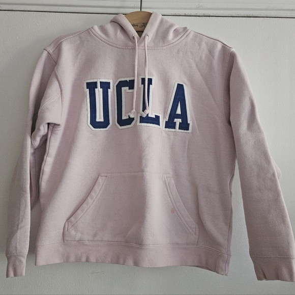 Source Unknown Tops - UCLA Women's Pink And Blue Hooded Sweatshirt Size Small